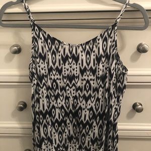 Black and white tank top